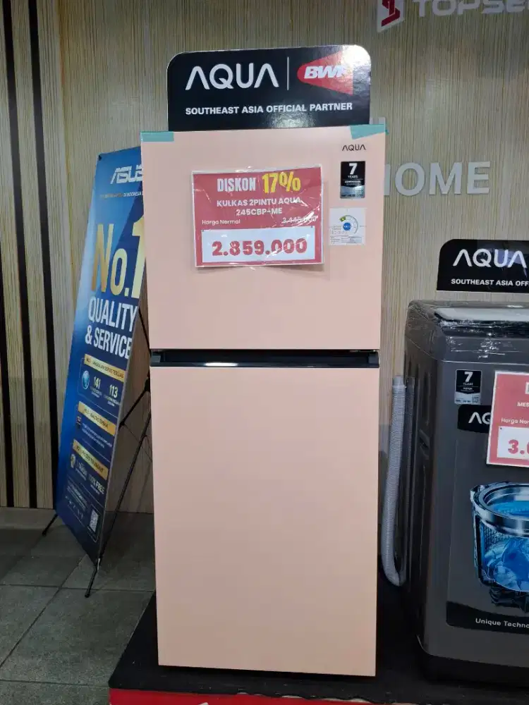 KULKAS AQUA 2 PINTU