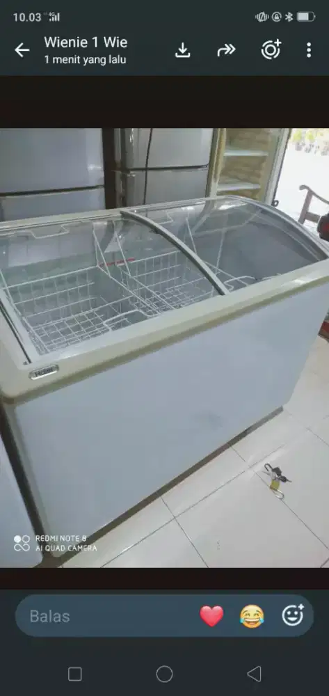 Freseer box sliding merk Haier