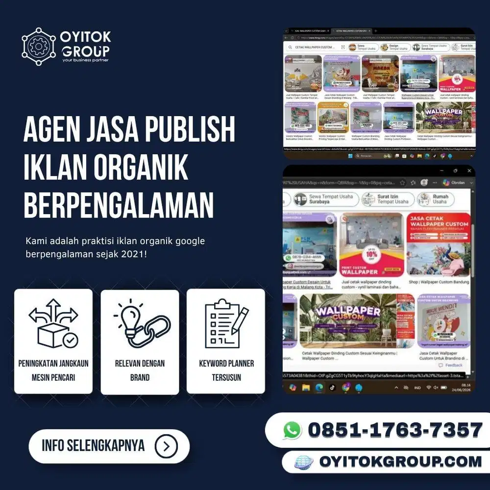 AGEN JASA PUBLISH IKLAN ORGANIK BERPENGALAMAN