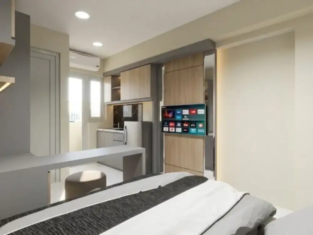 Apartemen Studio Educity Furnish Baru dan Bagus