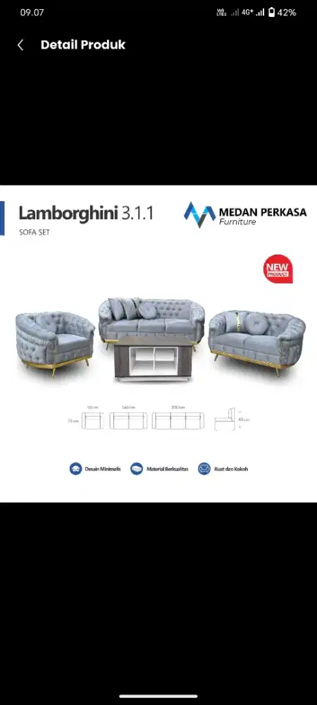 Kredit sofa dan furniture lain