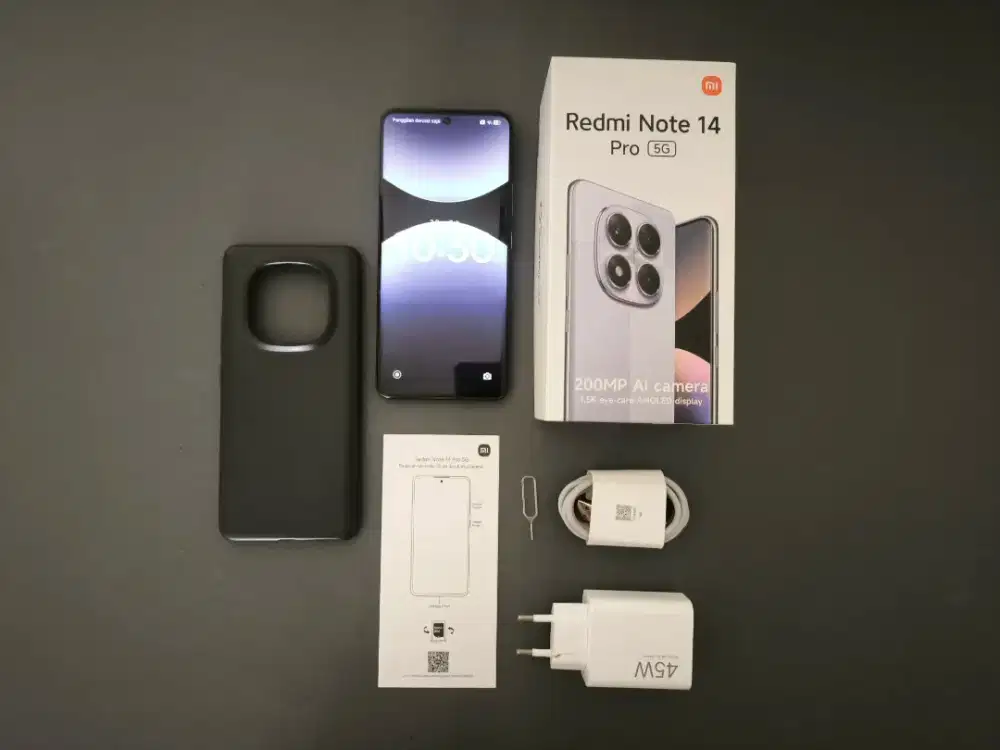 Xiaomi Redmi Note 14 Pro 5G 12/512 -Fullset Istimewa, Ex Garansi Resmi