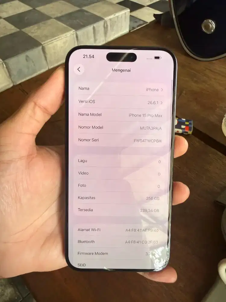 iPhone 15 Promax 256gb Resmi iBox