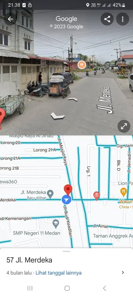 Ruko Jln Merdeka/Jemadi  3.5 lantai full renovasi SHM diual