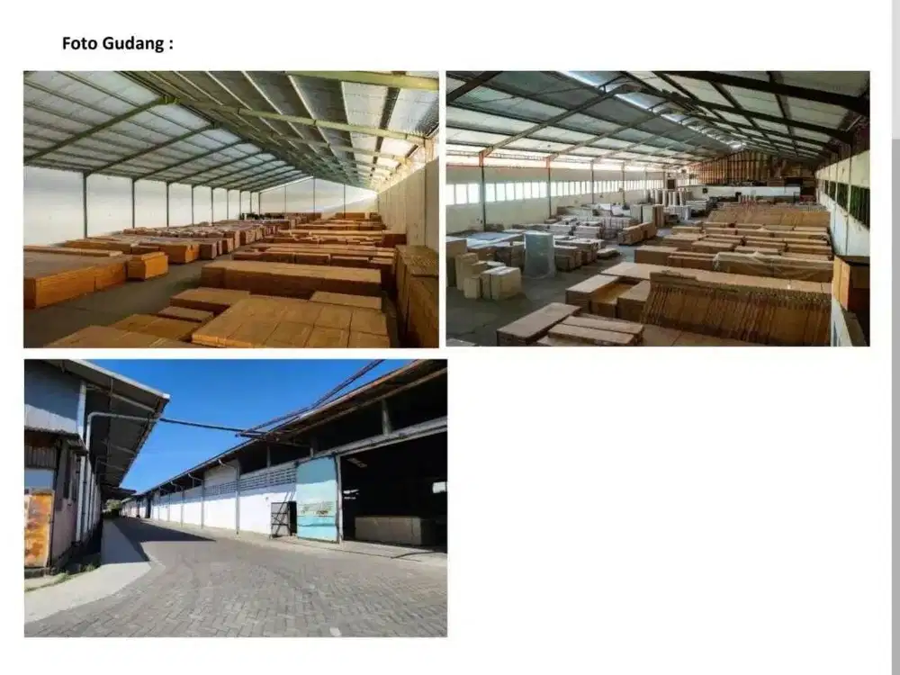 DIJUAL/DISEWAKAN GUDANG DI JL RAYA SUKODONO SIDOARJO LOKASI BAGUS