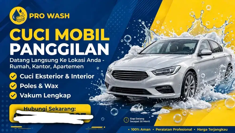 Jasa cuci mobil panggilan