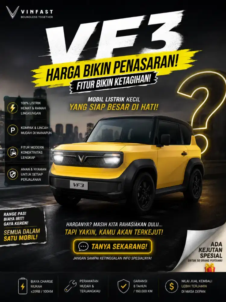 Vinfast vf3 promo Bulan september
