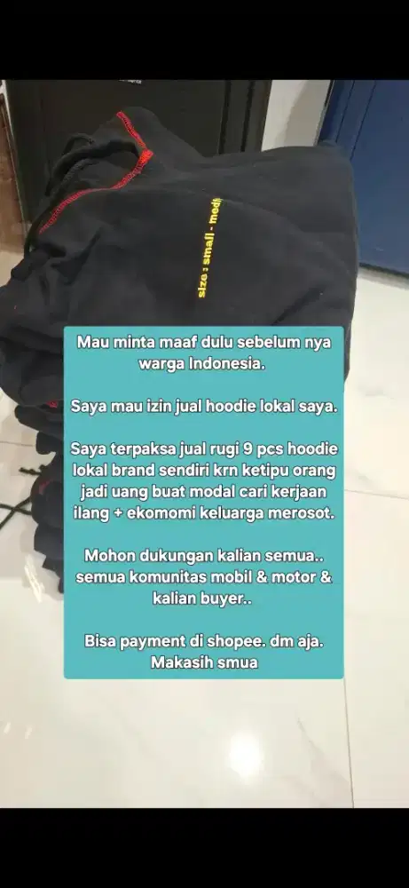 Loker bantuin jual baju lokal saya