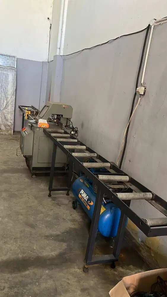 Table miter saw utk potong aluminium + kompresor
