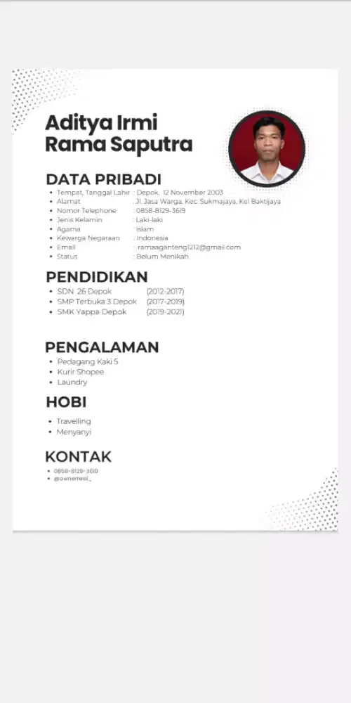 Info lowongan kerja nya lokasi Depok