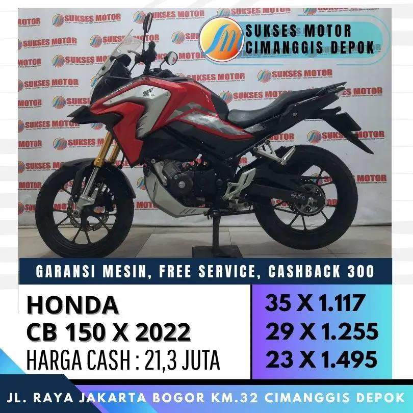 HONDA CB 150 X 2022 CASH KREDIT PROMO DP 600 UNIT MULUS