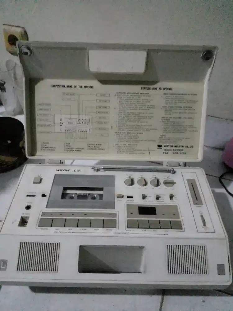 Wicom tape radio langka