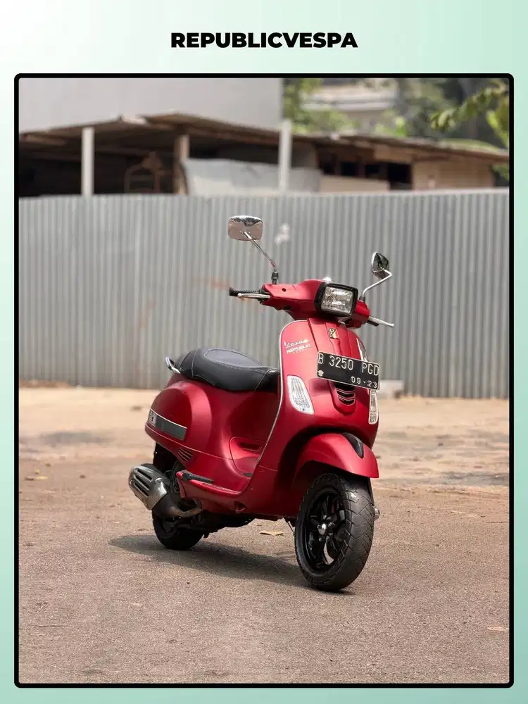 TERMURAH PIAGGIO VESPA S125 IGET 3V IE TH 2018 WARNA ROSSO MATT
