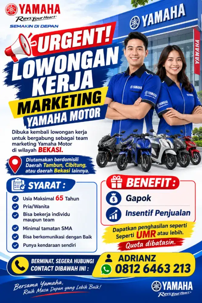Lowongan Kerja Sales Yamaha