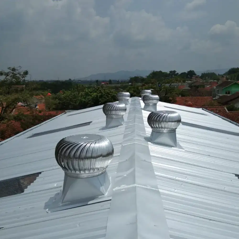 Turbine ventilator atap pabrik gudang