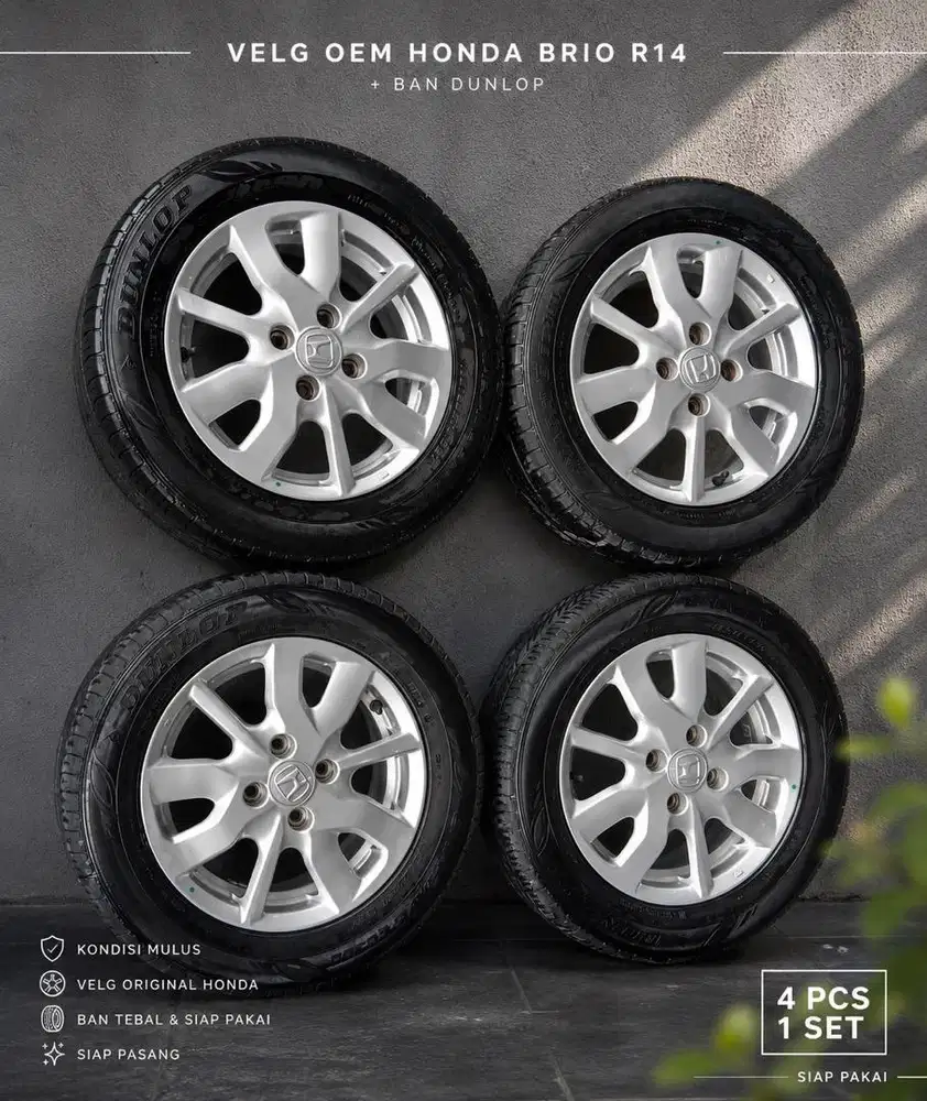 Jual velg ban brio 2022 include balancing