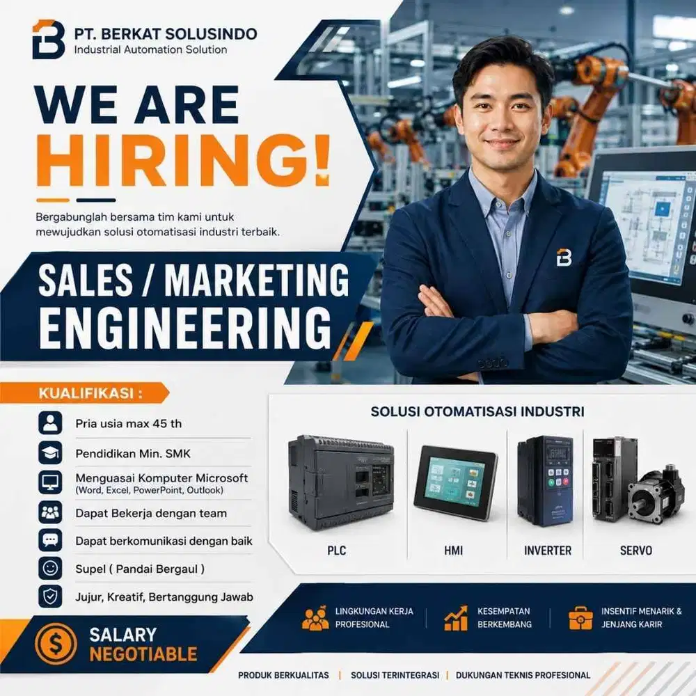 DI CARI / DI BUTUHKAN STAFF SALES / MARKETING AREA LARANGAN CILEDUG
