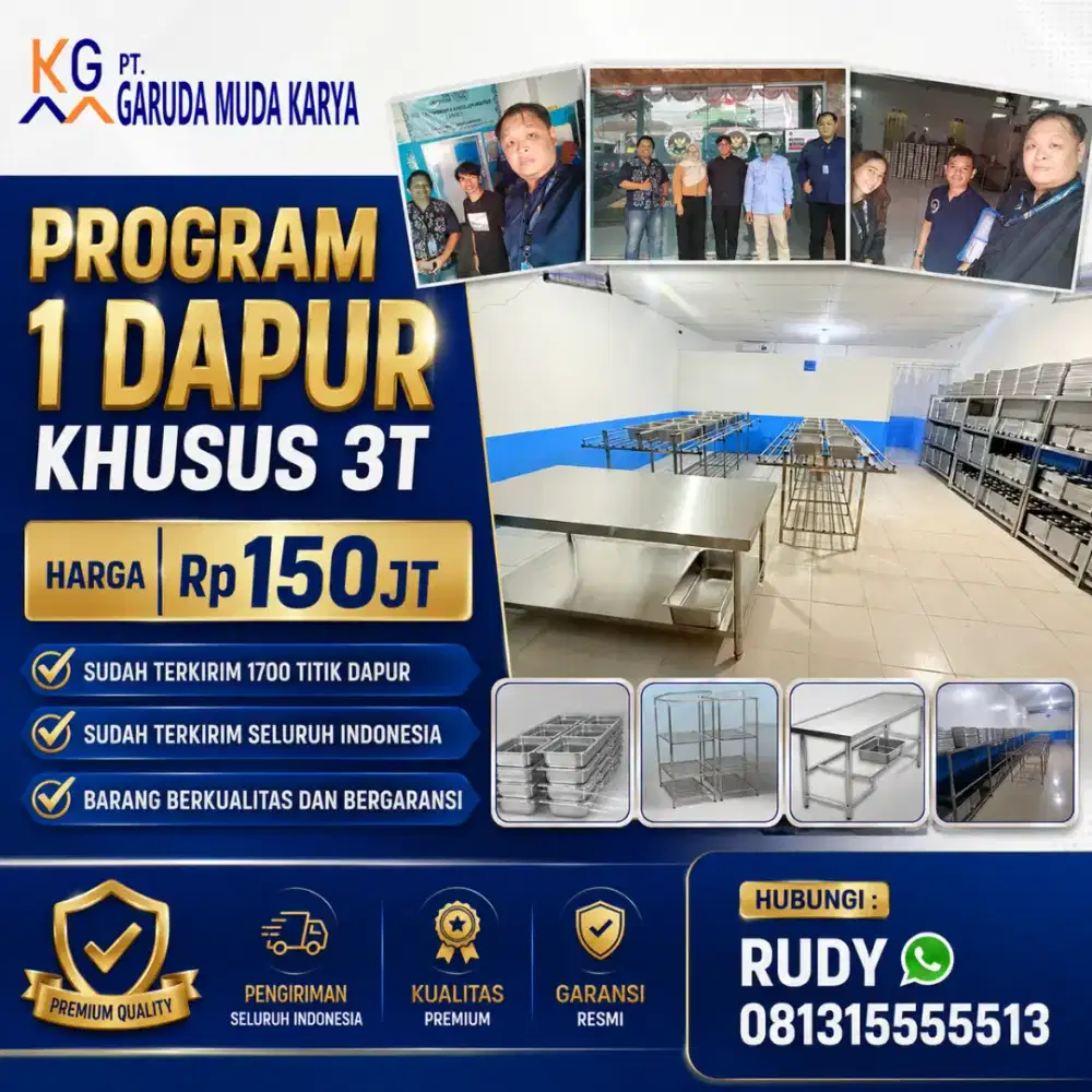 Jual peralatan Dapur MBG/Resto