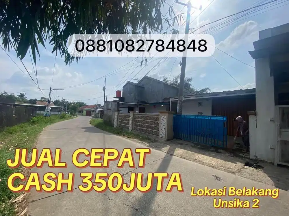 JUAL MURAH 350jt RUMAH KAMPUNG PINGGIR JALAN plawad