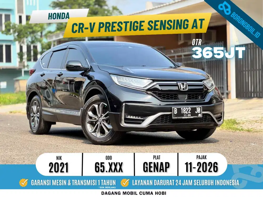 TERMURAHH Honda Crv prestige sensing 2021 Hitam metalik