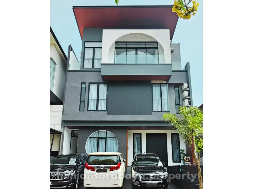 Rumah Mewah 3 Lantai Private Pool Citraland Utama Surabaya Barat - Full Furnish