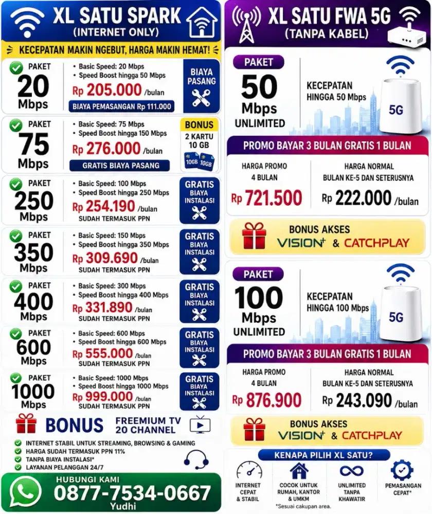 WIFI XL HOME BANJARMASIN DN SEKITAR