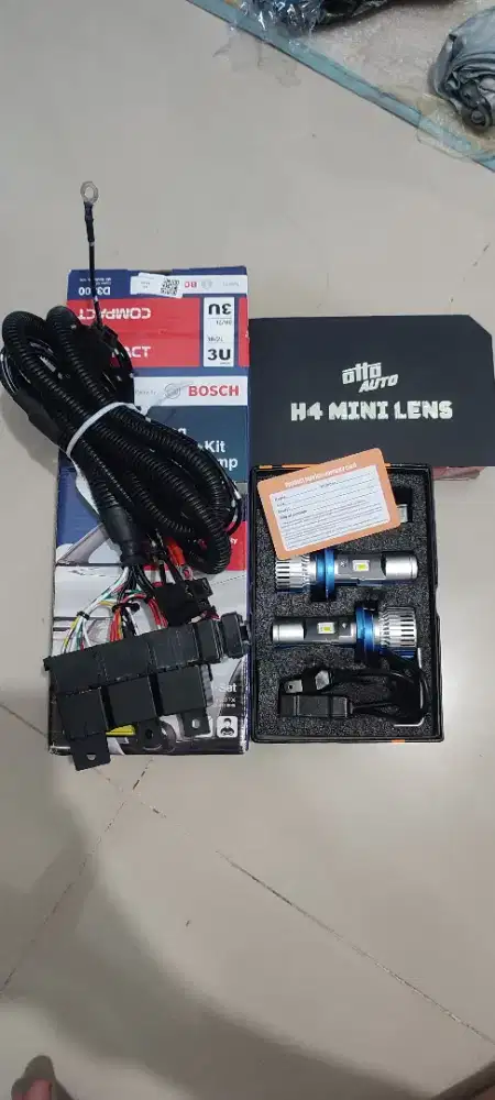 Mini Projie Otto X6 Soket H4 + Relay Bosch 3U