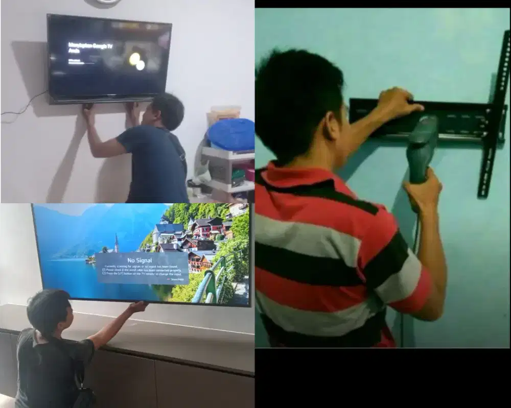 Braket +pasang atau jasa pasang terima rapih breket bracket led tv