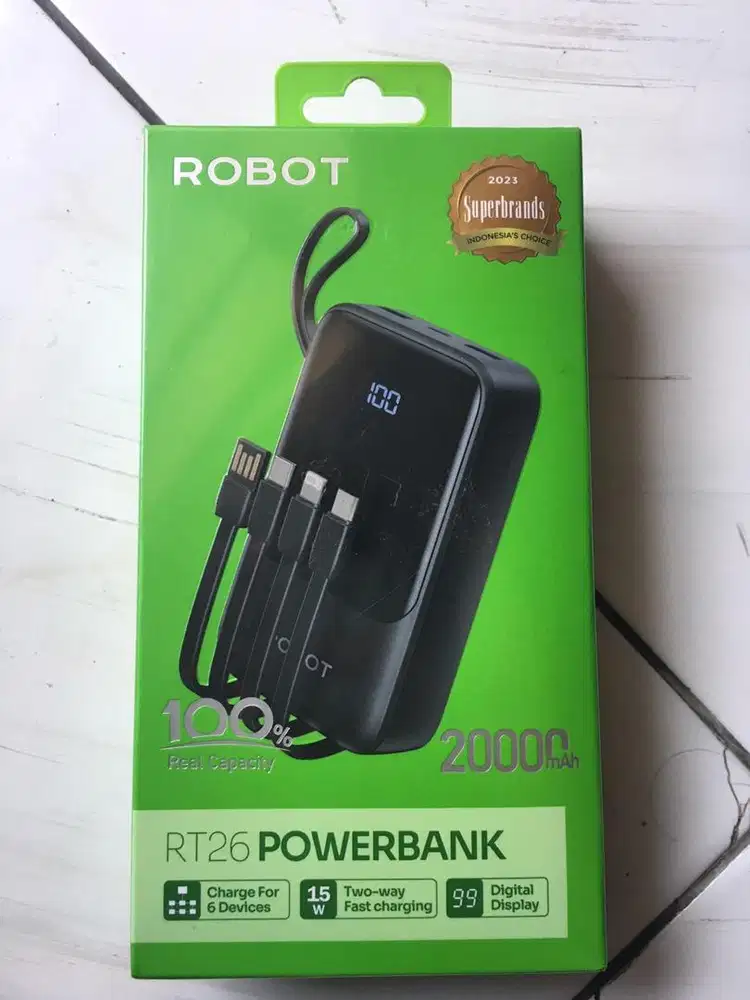 POWER BANK ROBOT RT26 2000mah