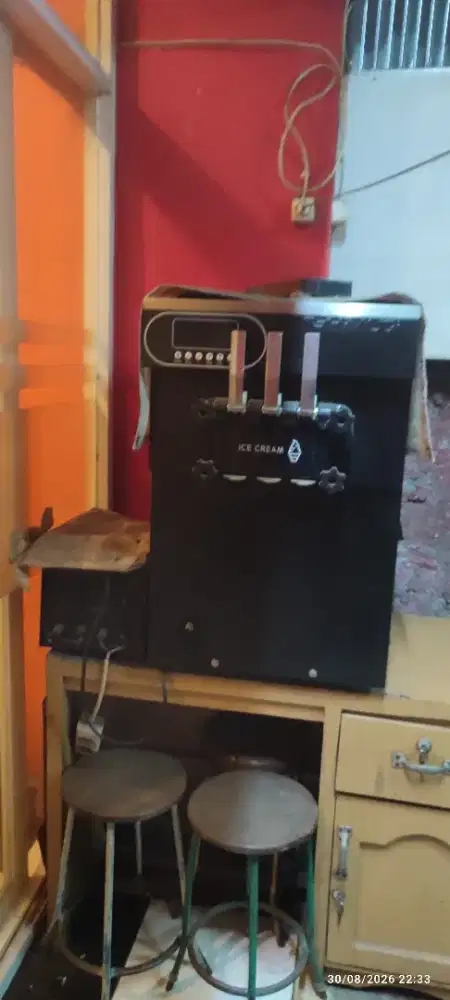 mesin eskrim SHIMUGI 3 tube no minus+ adaptor