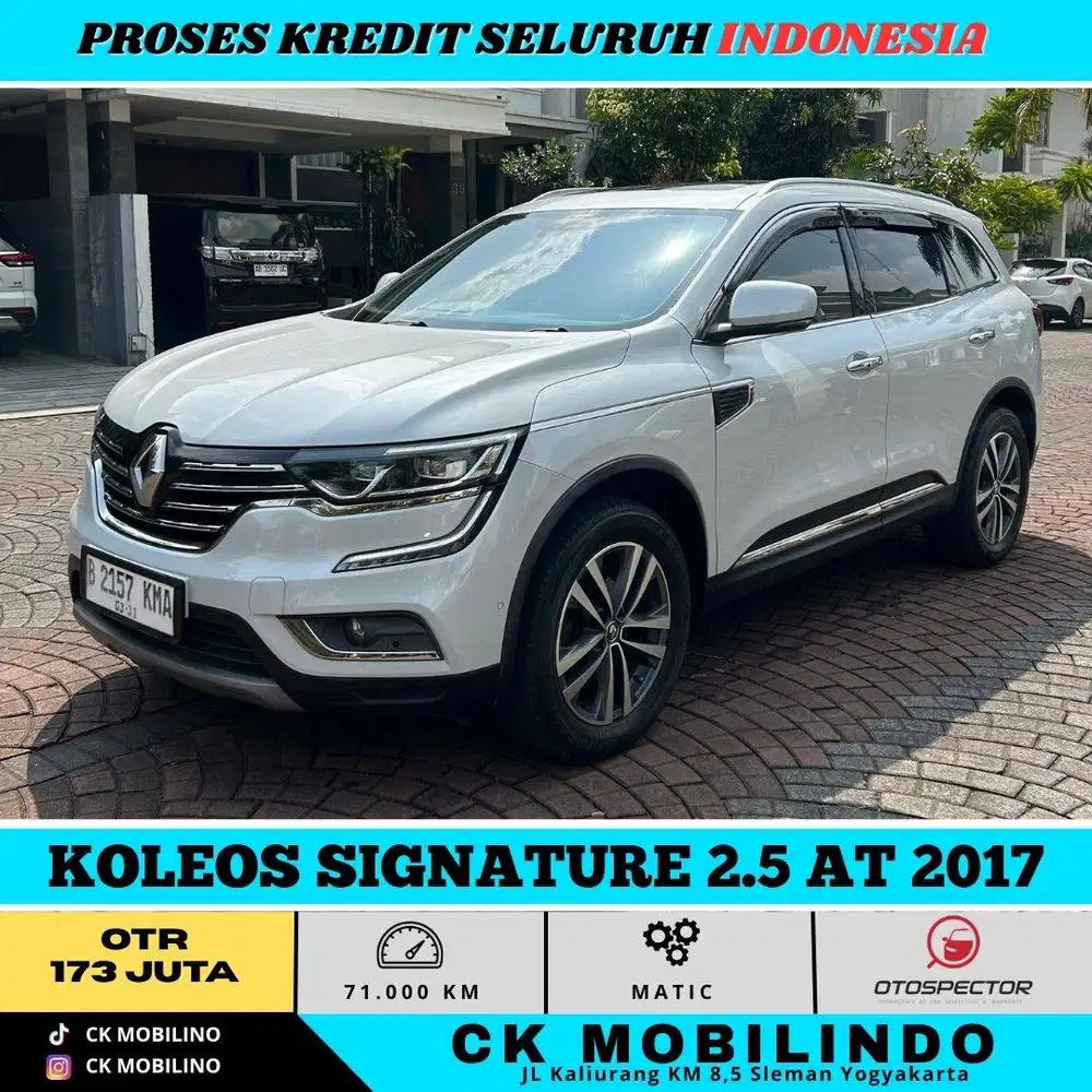 KOLEOS SIGNATURE 2.5 AT 2017 PUTIH PEMAKAIAN 2018