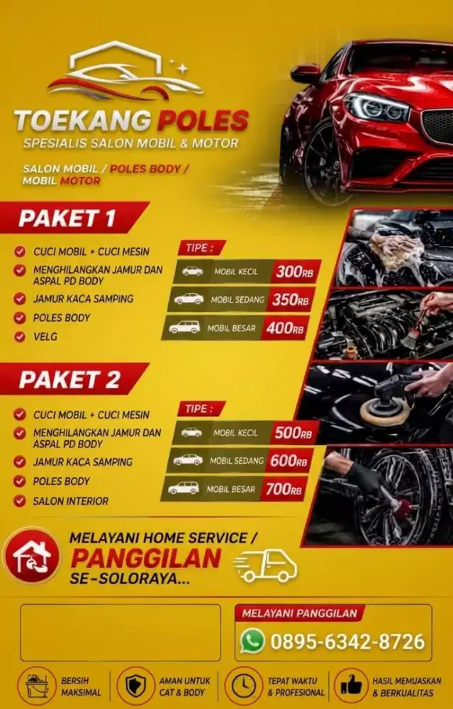 salon mobil panggilan Soloraya