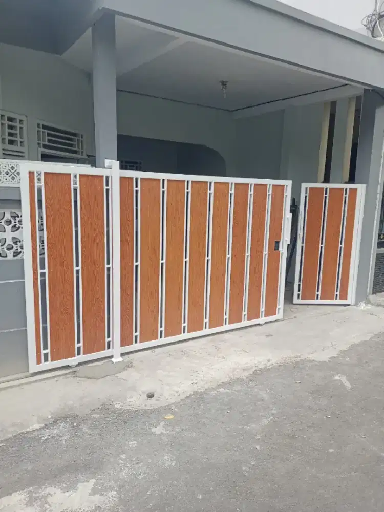Pagar grc serat kayu