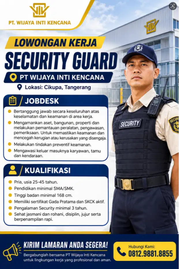 Security Guard - Cikupa Tangerang