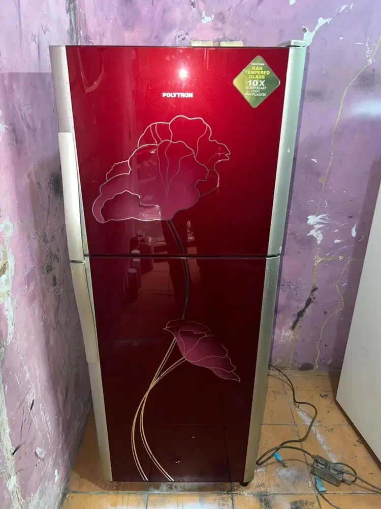 Kulkas Polytron Kaca 2 Pintu