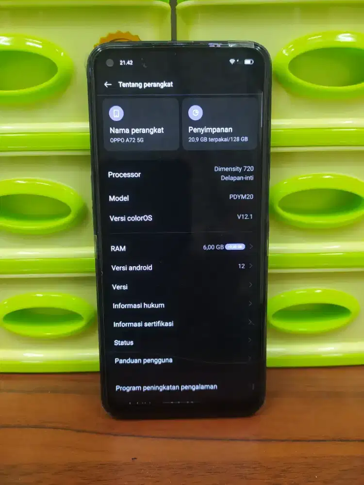 Oppo A72 5G - Ram 6gb