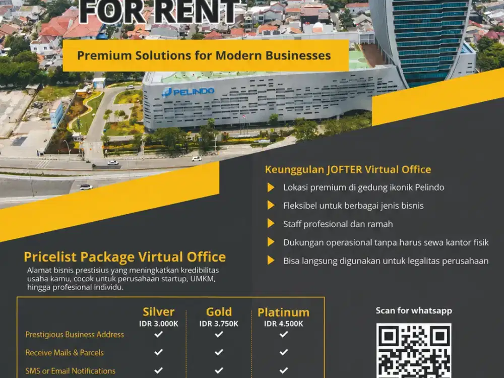 SEWA KANTOR VIRTUAL OFFICE DI KAWASAN MA