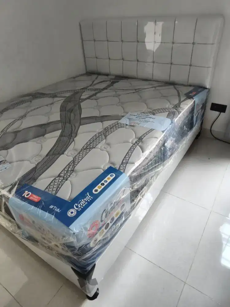 1 set kasur sepringbet central dluxe energi