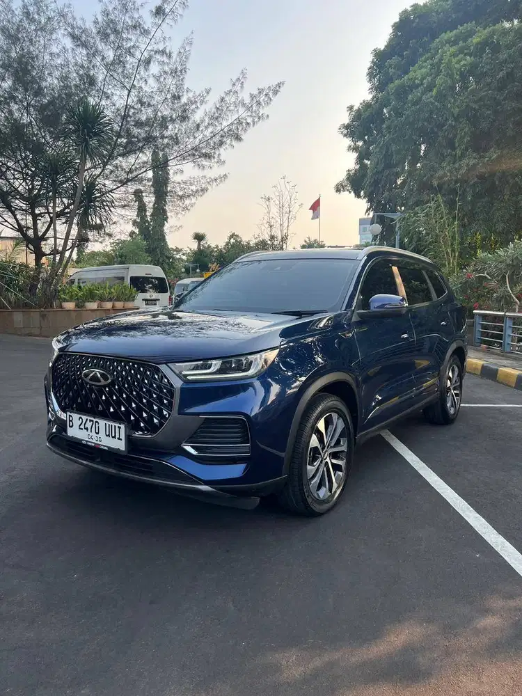 [KM 10RB] Chery Tiggo 8 Premium Turbo 2025 Bensin Warna Biru Metalic