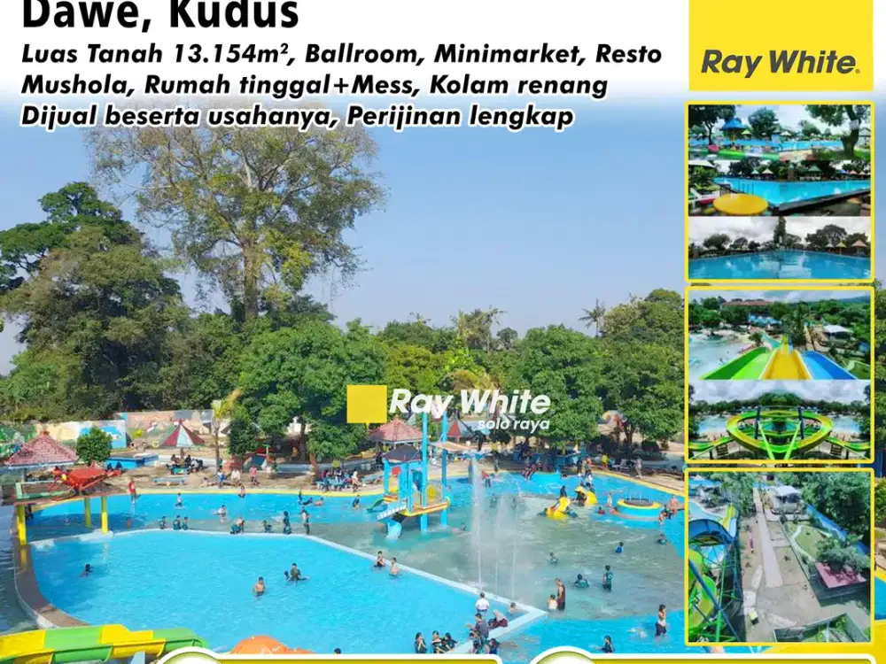 Dijual Waterpark Aktif Dawe, Kudus