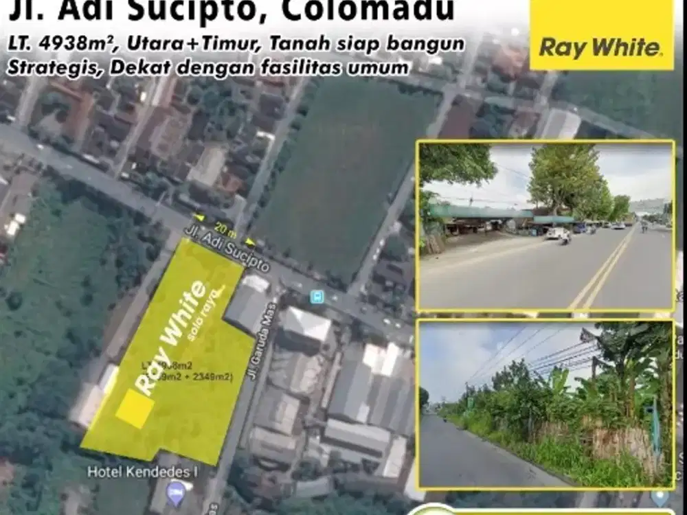 Dijual Tanah Komersil Di Jl. Adi Sucipto Colomadu