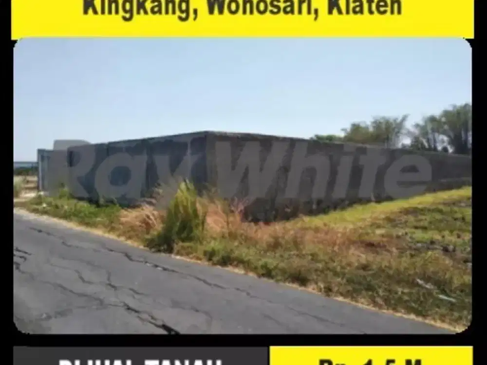 Dijual Tanah Klaten Zona Kuning