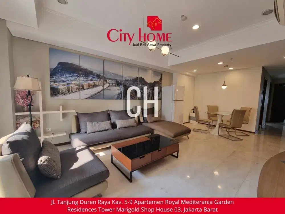 Disewakan Apartemen 3+1 BR Royal Mediterania Garden Residence Podomoro City