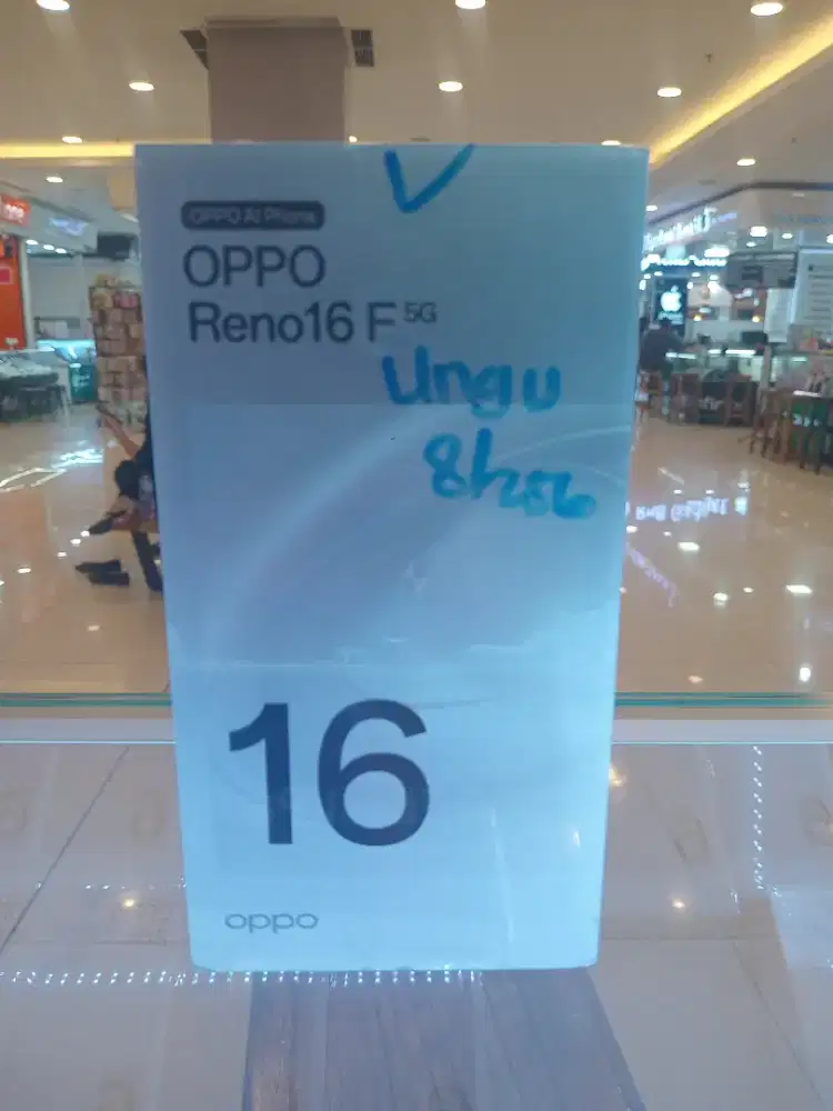 Oppo reno16f 5g 8/256 garansi resmi.