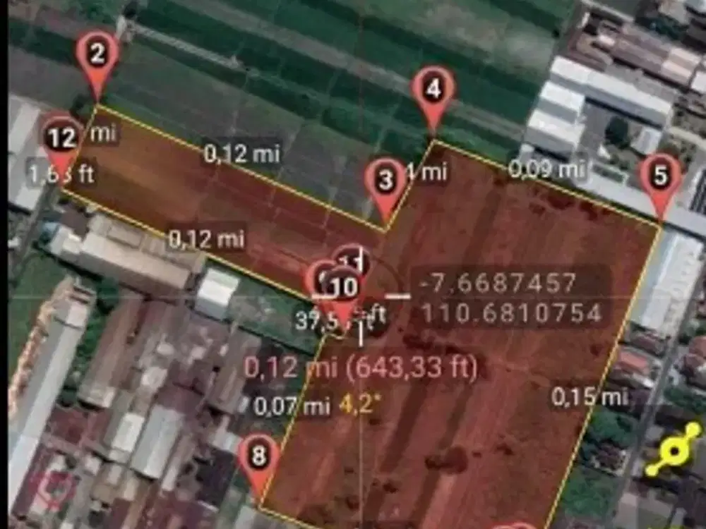 Dijual Tanah Zona Industri Klaten