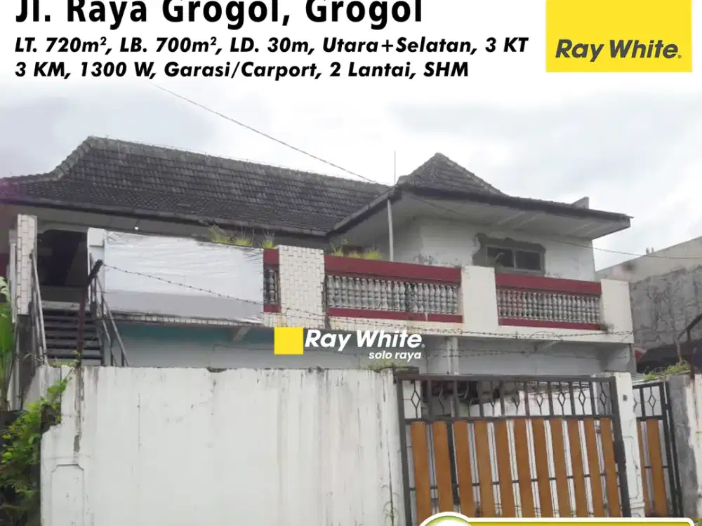 Dijual Rumah Jl. Raya Grogol, Grogol, Sukoharjo