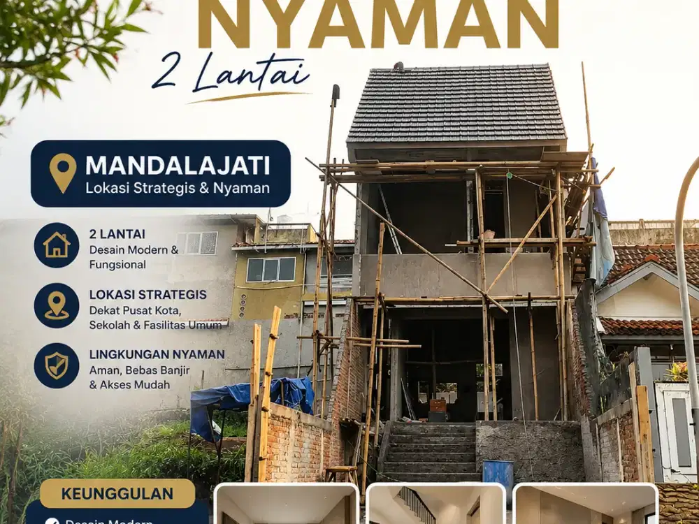 Rumah nyaman 2 Lantai hanya 1 Unit saja