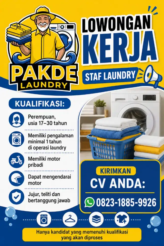 Info Loker Staf Laundry