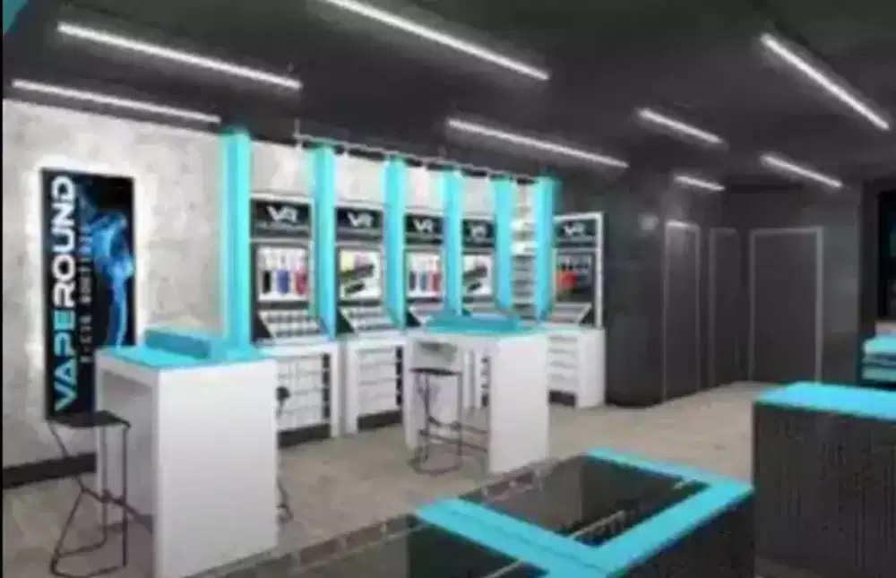 SPG wanita Vape di mall