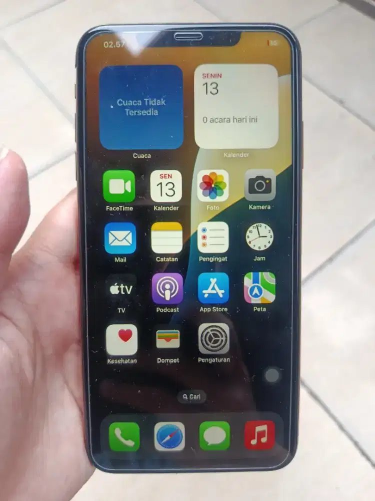 Iphone XS Max 64GB Wifi Only Face ID True Tone ON HP+Kabel Baca Desk